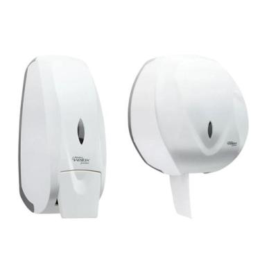 Imagem de Dispenser Rolão Velox + Saboneteira Velox - Premisse, Branco