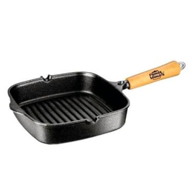 Imagem de Jogo Panela Cook Grill E Caçarola Tampa De Vidro 3 Litros - Panela Min