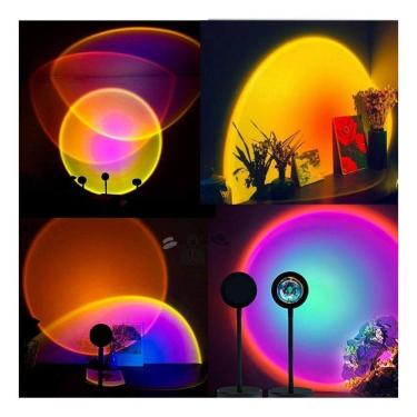 Imagem de Projetor Luz Noturna Lâmpada Por Do Sol Abajur Fotos Luxo