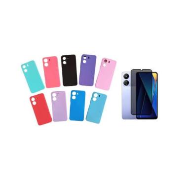 Imagem de Capinha + Pelicula Privativa Compatível Para Xiaomi Poco C65 - DB, Rox