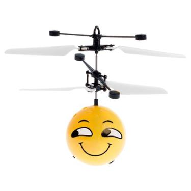 Imagem de Emoji Drone Brinquedo Mini Voador Com Sensor Mão - Art Brink, Sorrindo