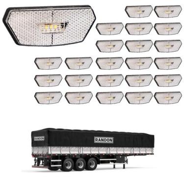 Imagem de 24 Lanterna Diamante Randon LED Cristal c/ Suporte - Conect - DW Compo