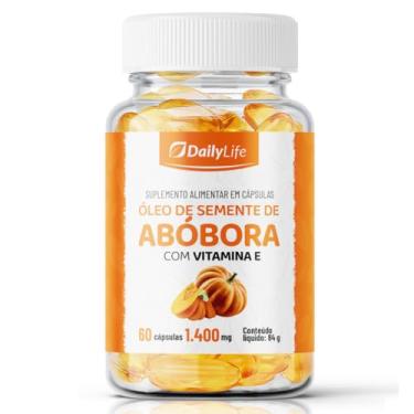 Imagem de Oleo de Semente de Abobora 1400mg 100% Natural Enriquecida com Vitamina E 60 Cápsulas Softgels - Daily Life