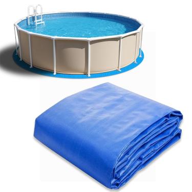 Imagem de Ahpuhtan Almofada de Forro de Piscina Redonda de 18 Pés para Piscina Acima do Solo, Tapete de Piscina Ao Ar Livre para Almofada de Piscina Acima do Solo, Almofada de Forro de Piso Sob A Piscina, Evita