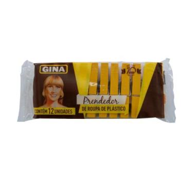 Imagem de Pregador de Roupa Plastico Gina para roupas tecidos varal lençol decor