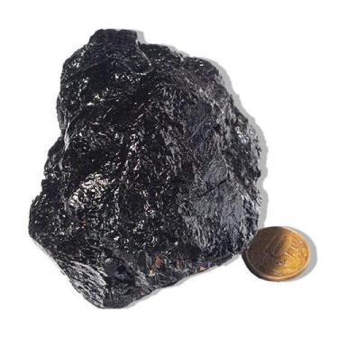 Imagem de 01 Turmalina Preta Pedra Natural 450 a 500g Média 9cm Tipo B - Cristai