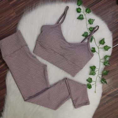 Imagem de Conjunto Colmeia Legging Top Alcinha Confortável Academia - bella fitn