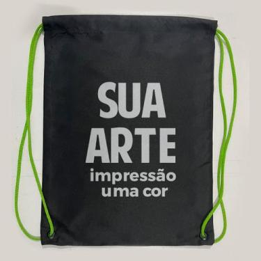 Imagem de Sacochila personalisada com sua arte - UMSILK, 50 unidades, Escolha do