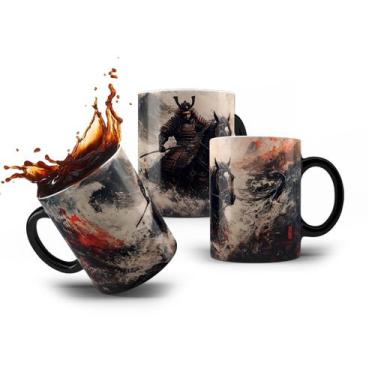 Imagem de Caneca de Porcelana Cavaleiro Medieval Samurai Guerreiro - VilelaGG