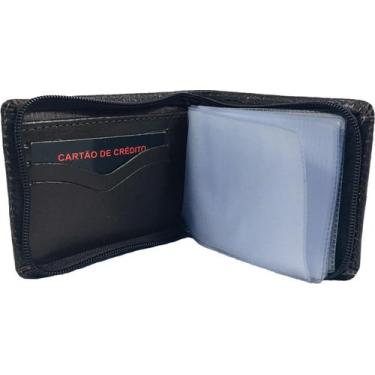 Imagem de carteira fecho em zíper unissex porta cartão e documentos Simples - OX