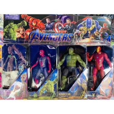 Imagem de Kit Cartelado com 4 Bonecos Vingadores . - fun game