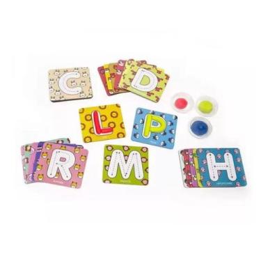 Imagem de Brinquedo Educativo Alfabeto Masssinha Pedagógico - BABEBI