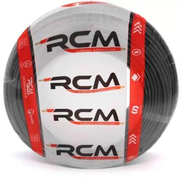 Imagem de Fio Elétrico Preto Cabo Flexível 1 X 2,5mm Rolo 100m - RCM CABOS ELÉTR