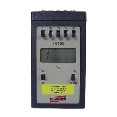 Imagem de Termômetro Digital Escala -40 A 1000ºC 5 Pontos Medição Sensor Tipo K 
