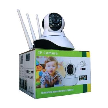 Imagem de Babá Eletrônica Câmera Ip Wi-fi Segurança Yoosse 3 Antenas - Montebell