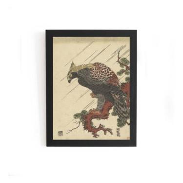 Imagem de Quadro Águia No Galho De Pinheiro, Isoda Kôryûsai 1770-1780 - Fanarte