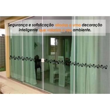 Imagem de Faixa Anti Trombada Lisa Porta Vidro Blindex Parede Decorativa Escritó