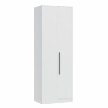 Imagem de Guarda Roupa Modulado Requinte de Canto Reto com 1 Porta - Branco Line