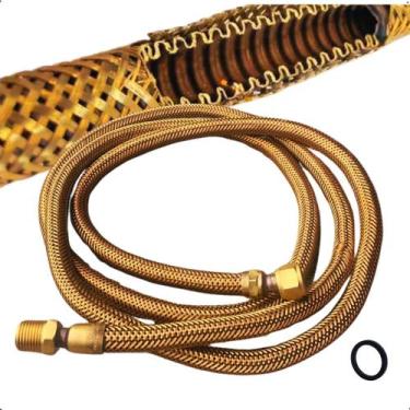 Imagem de Mangueira antichama gás cooktop forno fogão haenke 1/2 x 2,5m