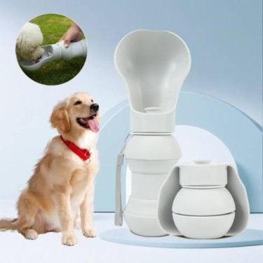 Imagem de Bebedouro Portátil Para Pets Silicone 300ml Ideal para levar em Passei