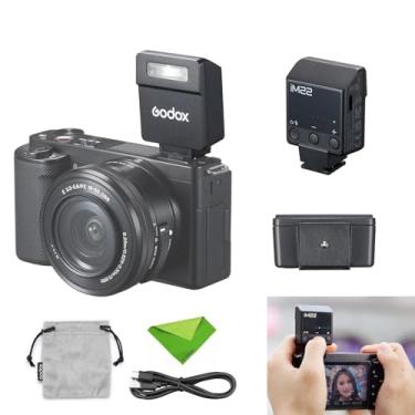 Imagem de Godox iM22 Mini Flash para Canon, Sony, Fuji, Nikon, Panasonic Olympus Pentax, Tempo de Reciclagem de 3s, Aproximadamente 440 Tempos de Flash, Flash para Sony ZV1 (Bateria de Lítio Integrada)