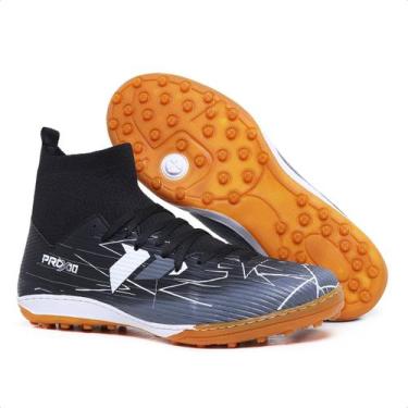 Imagem de Chuteira Society Cano Alto Profissional Futsal Tênis Esportivo Sola Bi