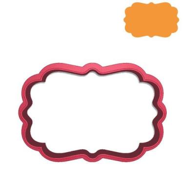 Imagem de Cortador Moldura Placa Clássico Vintage Elegante - DOCE IMPRESSO, 3,0c