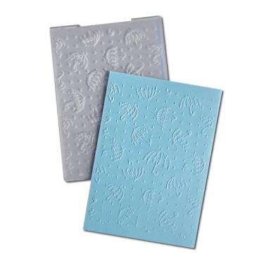 Imagem de DIYology Pastas em relevo com padrão de guarda-chuva para fazer cartões, modelo de pasta em relevo com tema de chuva para artesanato em papel faça você mesmo, scrapbook, decoração de argila de