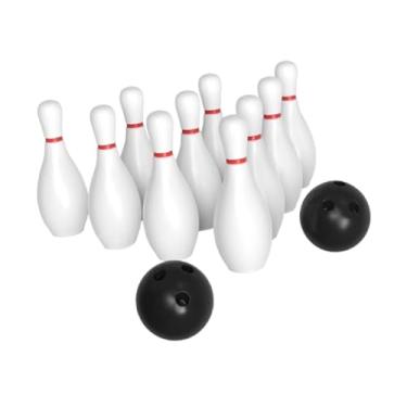 Imagem de YIJU Conjunto de boliche infantil, brinquedo esportivo de boliche, desenvolvimento inicial, educacional, pino de boliche e bolas, jogo de boliche interno, 10 Boliche 2 Bolas