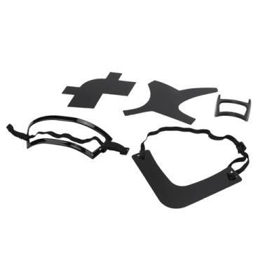 Imagem de Alisador de Barba para Homens, Ferramenta de Alinhamento de Barba Modelador de Barba Com Multifuncional 5 Peças para Decote de Linha Fina (Preto)