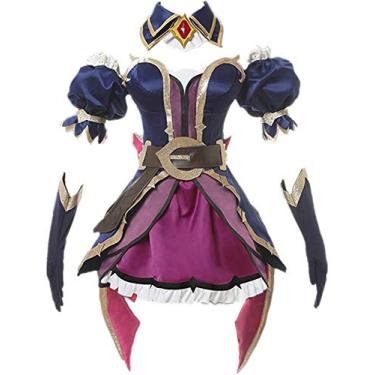 Imagem de Fantasia de cosplay de bruxa de anime Miss Doom Witch Conjunto completo de fantasia de Halloween, Tamanho:, M