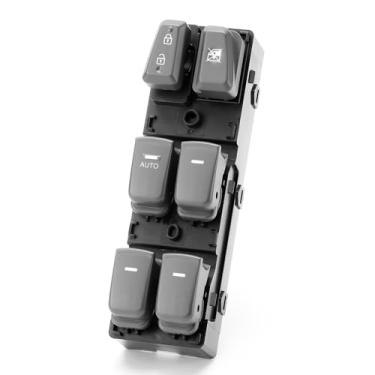 Imagem de Compatível com Hyundai Sonata 2011 2012 2013 2014 2015 Master Power Window Switch, botão de bloqueio de porta de controle de janela frontal esquerda para Sonata 935703S000RAS, DWS455