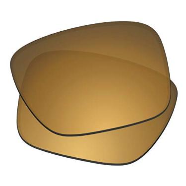 Imagem de Predrox Lentes de reposição Holbrook para Oakley OO9102 polarizadas, Bronze metálico espelhado, 0