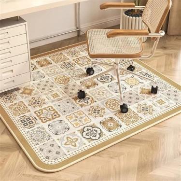 Imagem de HJZSZX Tapete de chão para cadeira giratória Tapete quadrado Tapete de estudo Penteadeira Tapetes de mesa Sala de estar Decoração de casa Tapetes de área de estar, SA2338, QT, A, 280x280cm