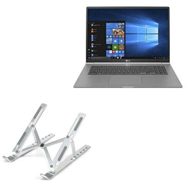 Imagem de Suporte e suporte para LG Gram de 17 polegadas (17Z990), BoxWave [suporte compacto QuickSwitch] portátil, suporte de visualização multiângulos para LG Gram 17 polegadas (17Z990) – Prata metálica