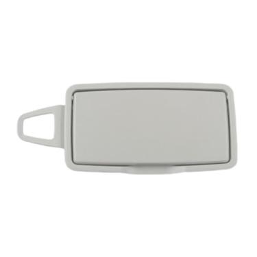 Imagem de QccHieUs Capa de Espelho de Vaidade para Viseira de Sol Espelho de Maquiagem Capa de Espelho Interior para Ml/gl W166 C-class W205, Cinza Claro Direito, Tamanho real