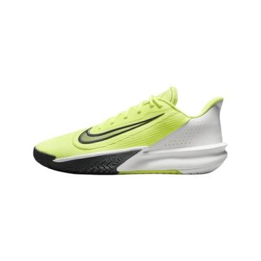 Imagem de Nike Tênis de Basquete Masculino Precision 7 (FN4322-700, Volt/Summit Branco/Barely Volt/Cinza Fumê Escuro), 45