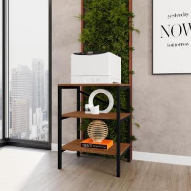 Imagem de Estante Multiuso Slim Canela Rústico Cozinhas e Lavanderia - Art Panta