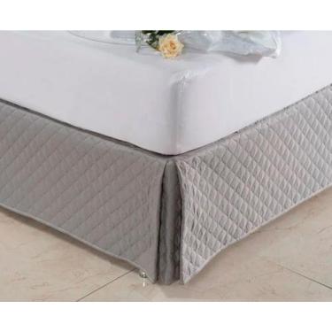 Imagem de Saia Box Solteiro 45cm Altura Matelada Branca - Cortinas Ibitinga, Cin