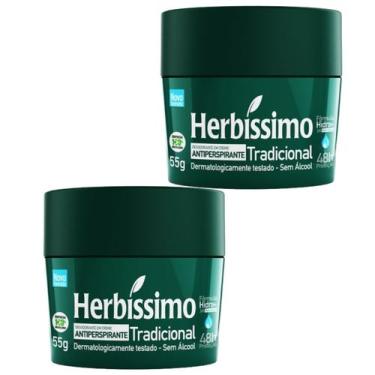 Imagem de Kit 2 Desodorante Creme Tradicional Herbíssimo 55G - Dana - Dana Cosmé