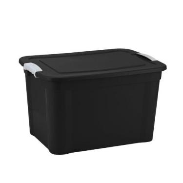 Imagem de Caixa Pop 30 Litros Agraplast Com Tampa E Alça 888, Preto