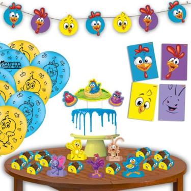 Imagem de Kit Festa Galinha Pintadinha 61 Peças Comemoração Aniversário Kid Cria