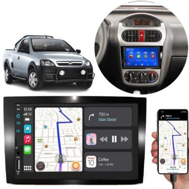 Imagem de Kit Multimidia Chevrolet Montana 2002 a 2012 Mp5 7 Pol Android Auto Ca