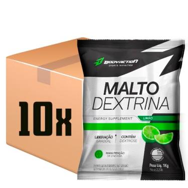Imagem de Kit 10x Maltodextrina 1kg - Body Action Oferta - SABOR LIMÃO