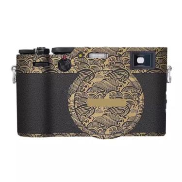 Imagem de JERXTTON Película protetora para câmera antirarranhões Película protetora para Fujifilm X100VI X100 VI (ouro wave)