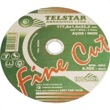 Imagem de Telstar Disco Tels.Inox/Ferro 7 X 1,6 X7/8 - Kit C/5 Pc