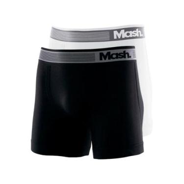 Imagem de Kit com 2 Cuecas Boxer Mash 710.01 Colorido, Branco, G