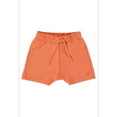 Imagem de Short Básico para Bebê Menino em Moletom Up Baby, Laranja, M
