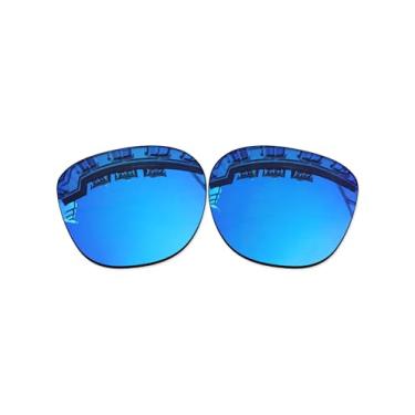 Imagem de Vonxyz Lentes de substituição para Oakley Latch OO9265 | Óculos de sol com ajuste asiático - Ice MirrorCoat polarizado