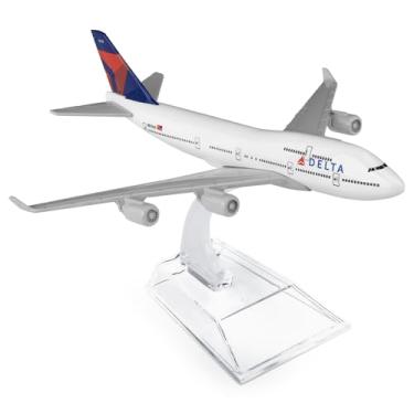 Imagem de SimplyAir Kits de modelo de avião Delta 747 1/400, ligas fundidas, modelo de avião para coleção e exibição